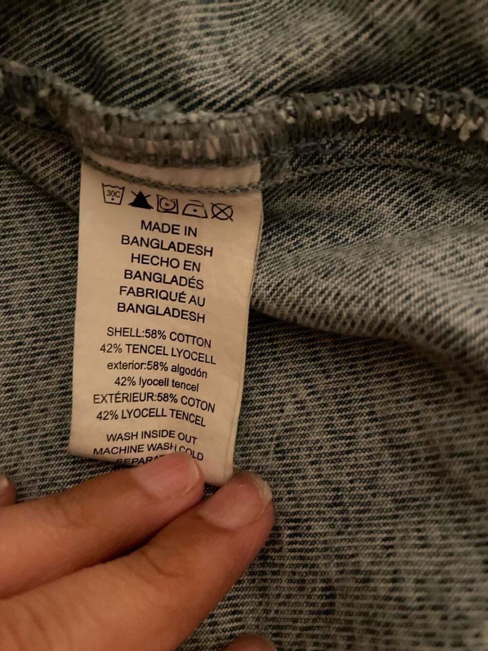 Michael Michael Kors Acid Wash Denim Grommet Button-Front Jacket - Picture 5 of 10